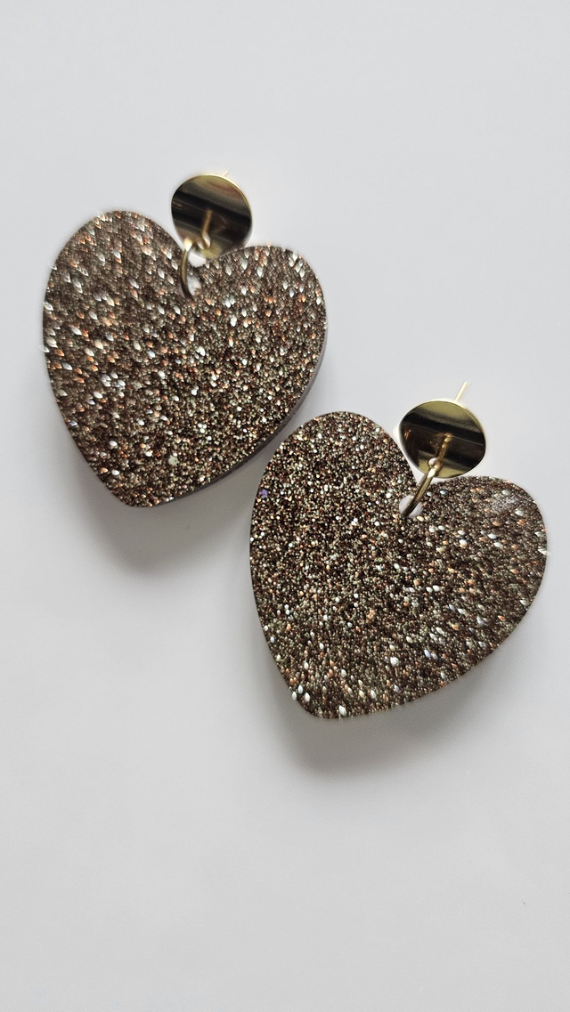 KISS'KISS aux paillettes marrons 