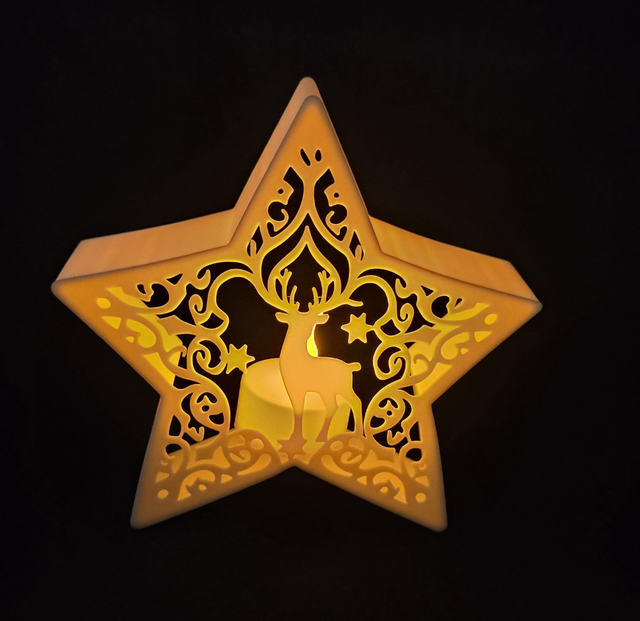 Porte bougie étoile Renne