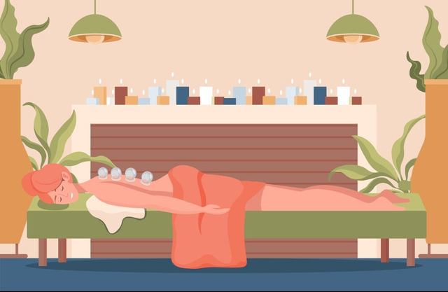 5 x 60 perces teljes test masszázs köpölyözéssel