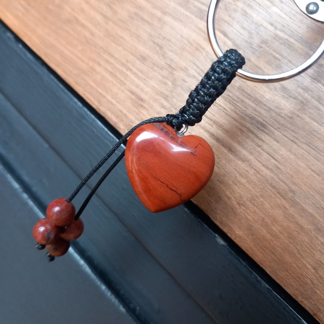 Porte-clés en Jaspe rouge