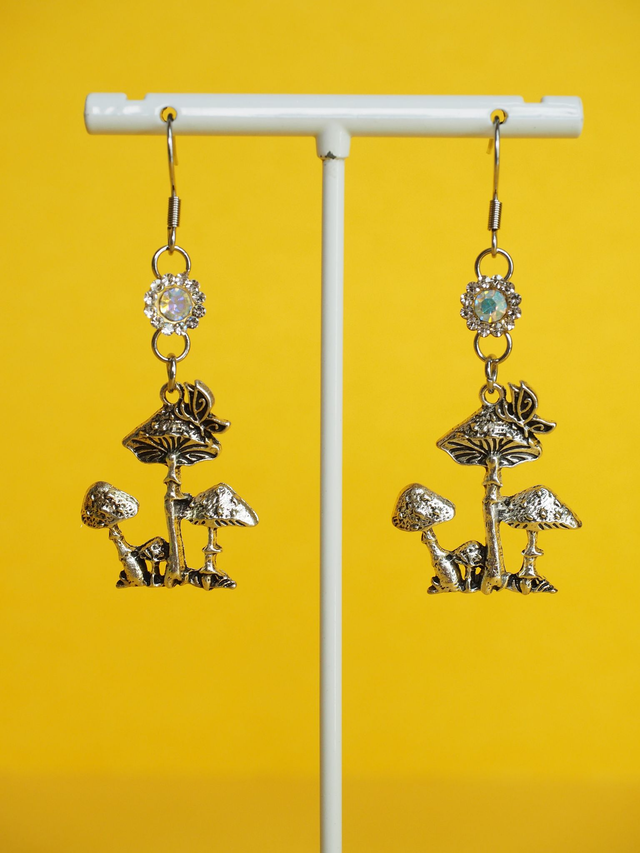 Mushroom Charm Earrings
