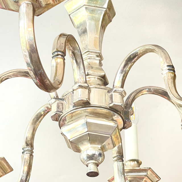 Klassischer Silber Kronleuchter 