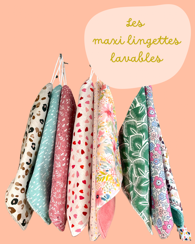 Maxi lingette lavable à accrocher