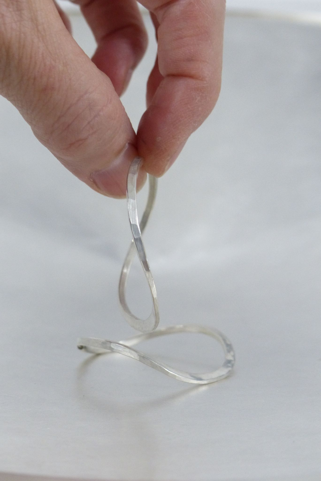 Creolen Welle Silber 925/-