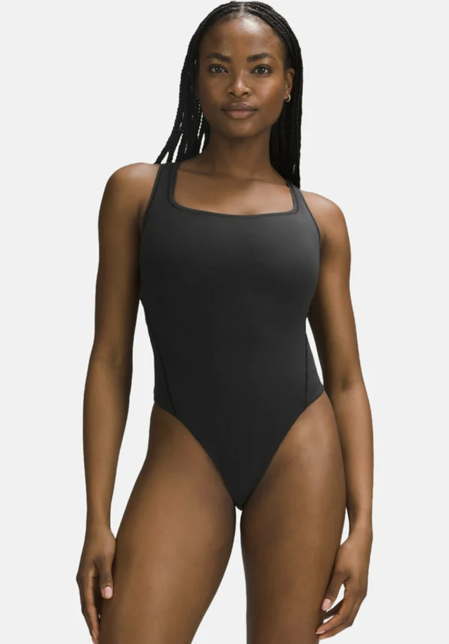 Nulu Square-Neck Sleeveless Bodysuit