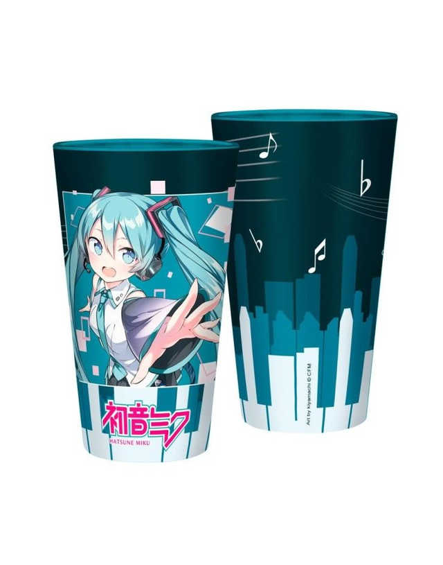 Hatsune Miku: Musical City 400ml Glass