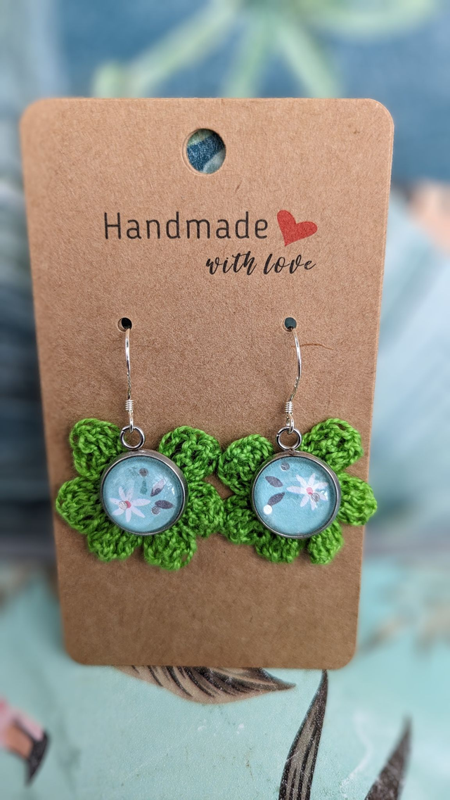 Boucles d&#039;oreilles crochet en argent