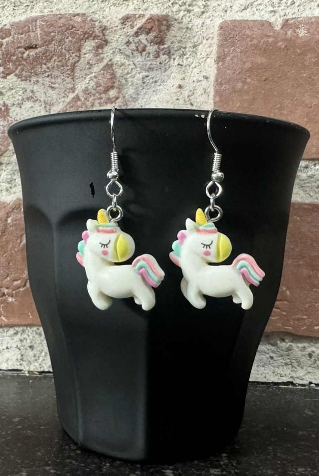🌈 Boucles d’oreilles Licorne – Magie &amp; Féérie 🦄