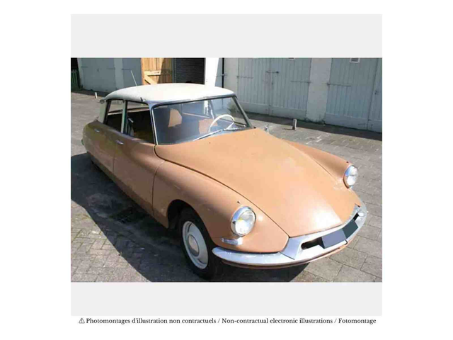 Citroën DS 19 1959 Ecaille Blonde avec toit blanc Norev 157090 H0