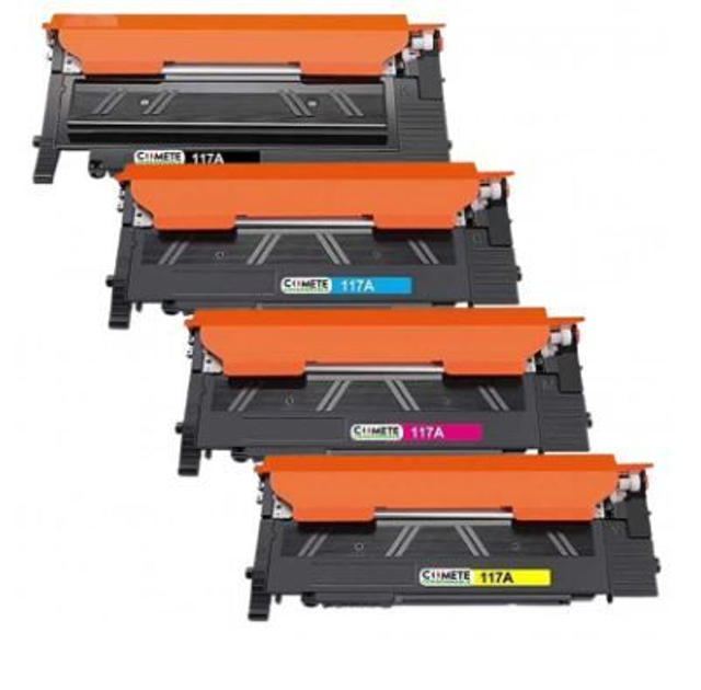 Toner pack Hp 117a Compatible  4 couleurs 