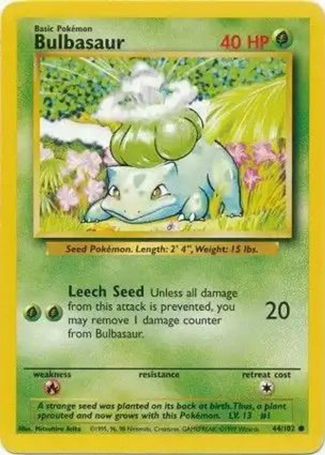 Bulbasaur - 44/102 (Base Set Unlimited)