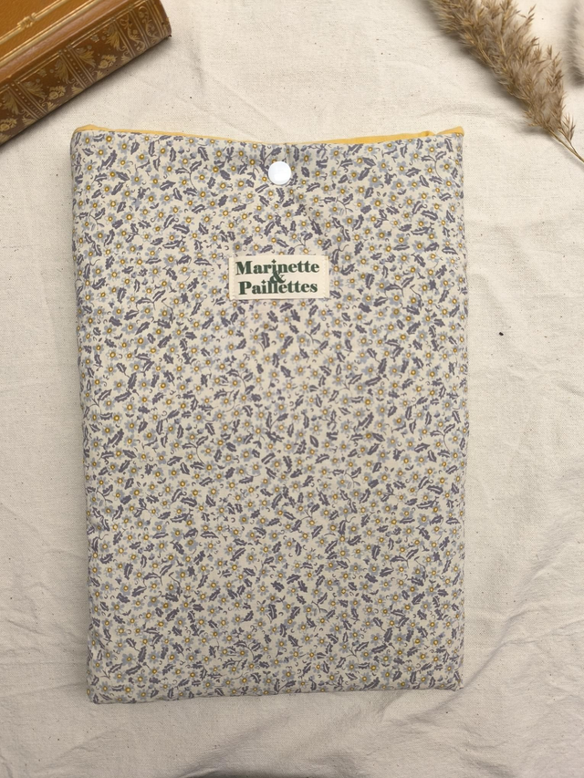 Pochette à livre broché - paquerettes