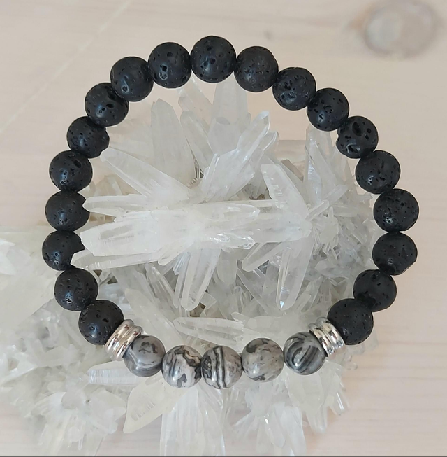 Pierre de Lave et Jaspe Picasso Gris