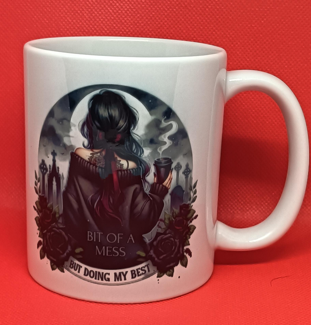 Custom Printed I Am A Mess Mug