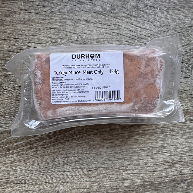 Durhams Turkey Mince, Meat Only 454g