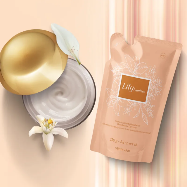 Refil Creme Acetinado Hidratante Desodorante Corporal Lily Lumière 250g