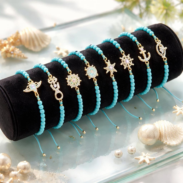 "Playa" - Bracelet sur fil réglable - T-01