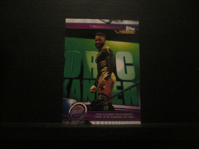 Cedric Alexander Defeats Rodderick Strong In The Tournament Semi-Finals - Champions Original Trading Card #50