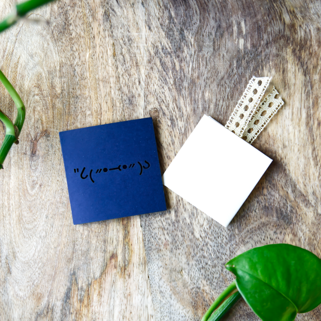 Mini-Carte Kaomoji "JPP" (5 x 5 cm)