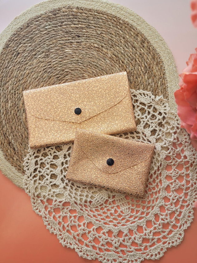 Duo pochettes simili cuir 