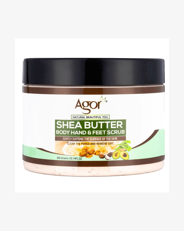 Agor Shea Butter Body Hand &amp; Feet Scrub (300g)