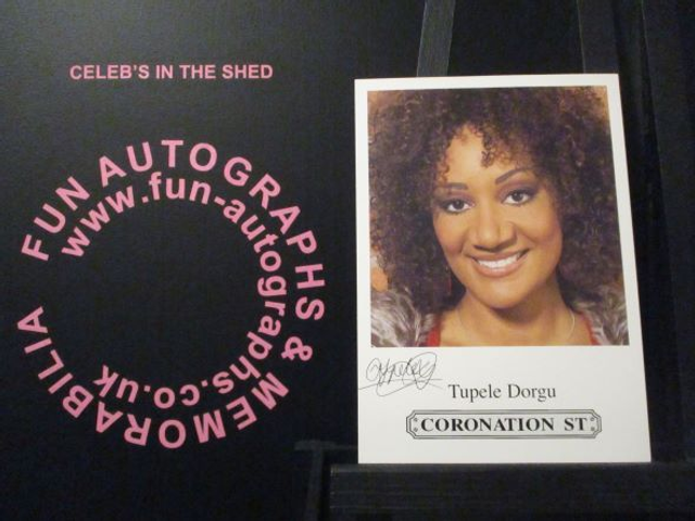 Tupele Dorgu (Kelly Crabtree) Original Coronation Street Pre-Print Cast Card