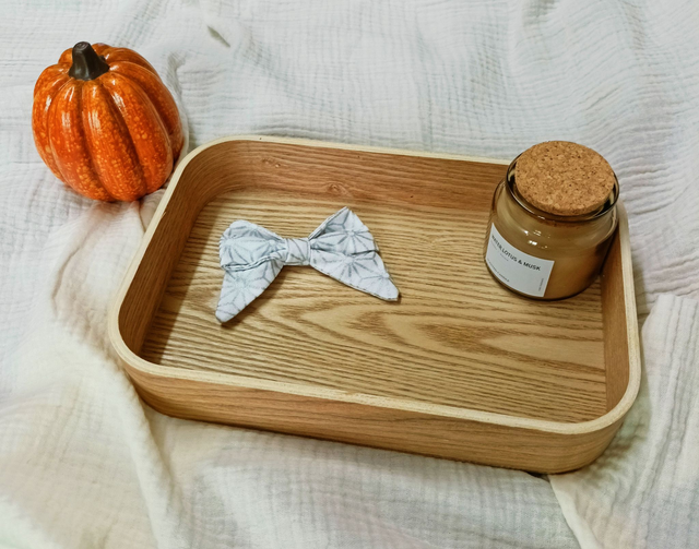 Nœud blanc et argent M