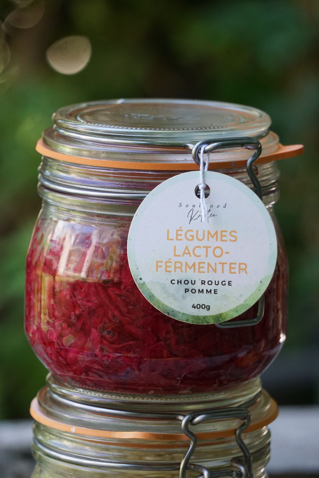 Légumes Lacto-Fermentés Chou Rouge & Pomme 400g