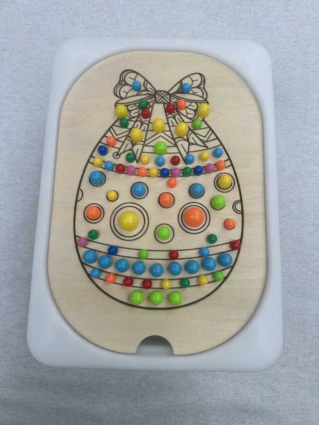 Plaque d&#039;activité compatible IKEA Trofast - Oeuf de pâques 