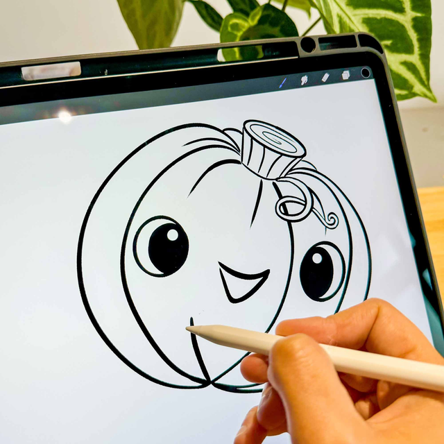 Lot de 3 STICKERS citrouilles spooky)