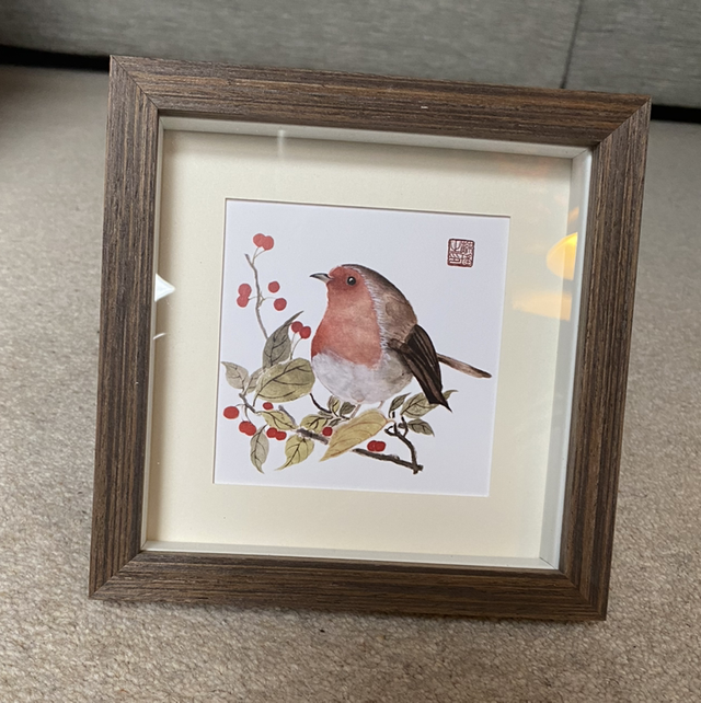 Robin Print Frame 15*15cm