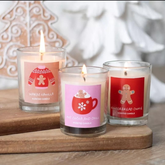 Sugarplum Fun Christmas Scented Candle Trio