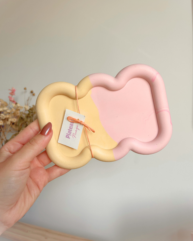 Plateau nuage bi-color