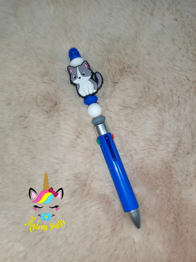 Stylo 4 couleurs Chat