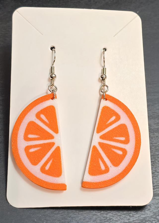 Boucles d'oreilles oranges