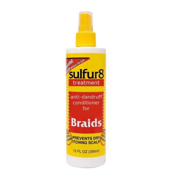 SULFUR 8: DANDRUFF TREATMENT FOR BRAIDS SPRAY 356ML