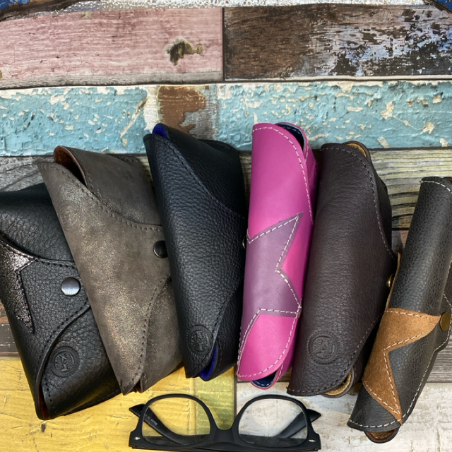 Leather Glasses case 