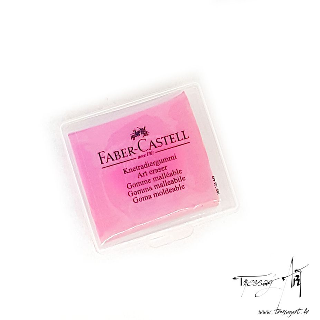 FABER CASTELL - GOMME MALLEABLE MIE DE PAIN ROSE - FB036002