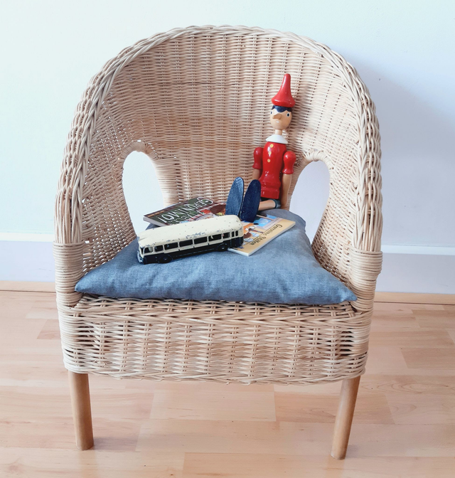 FAUTEUIL ENFANT EN ROTIN