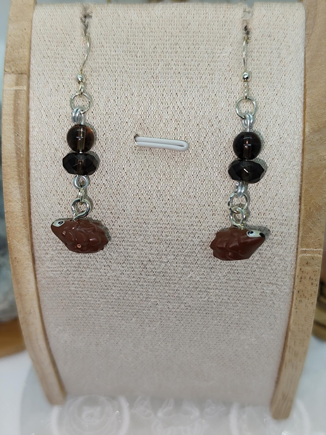 Quartz fumé hérisson 