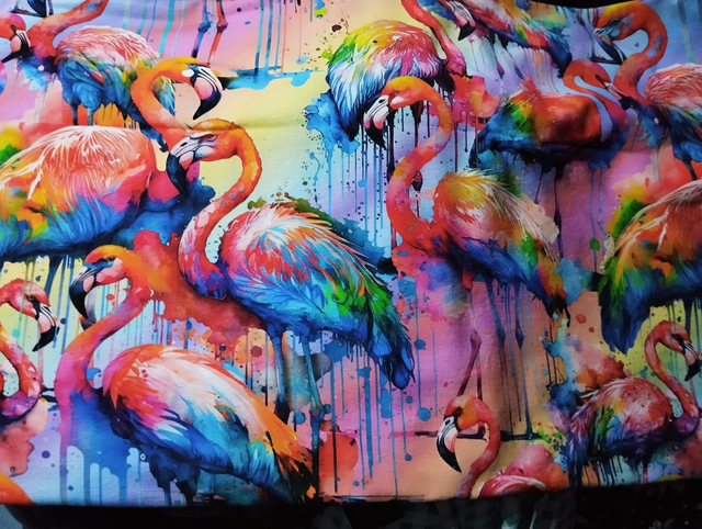 Tissu Flamand rose pour COMMANDE 