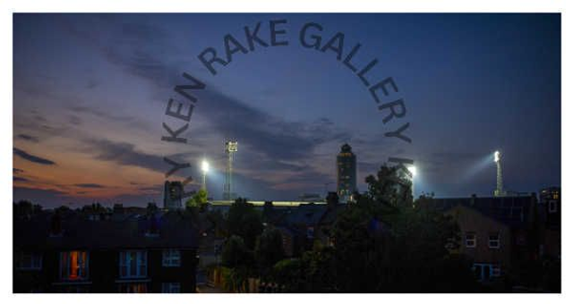   Last moments of Floodlights at Griffin Park, Brentford.  Large Giclee print