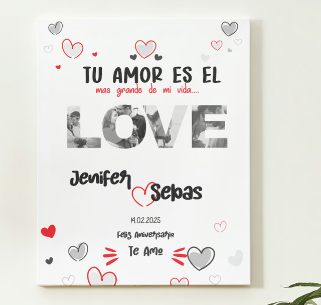 00 Tela Love in vari formati  da personalizzare ( varie misure ) 