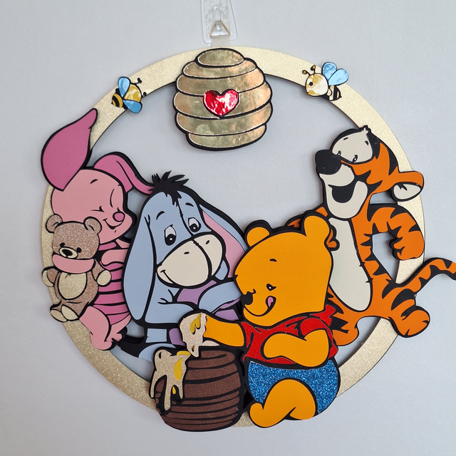Couronne décorative murale Winnie l&#039;Ourson