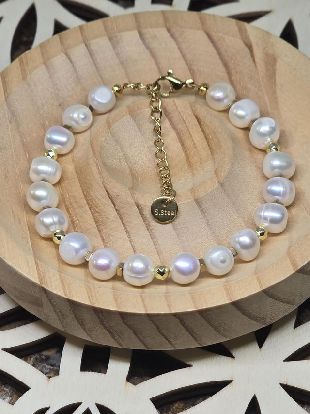 Bracelet Perle de culture d'eau douce 0,7 cm