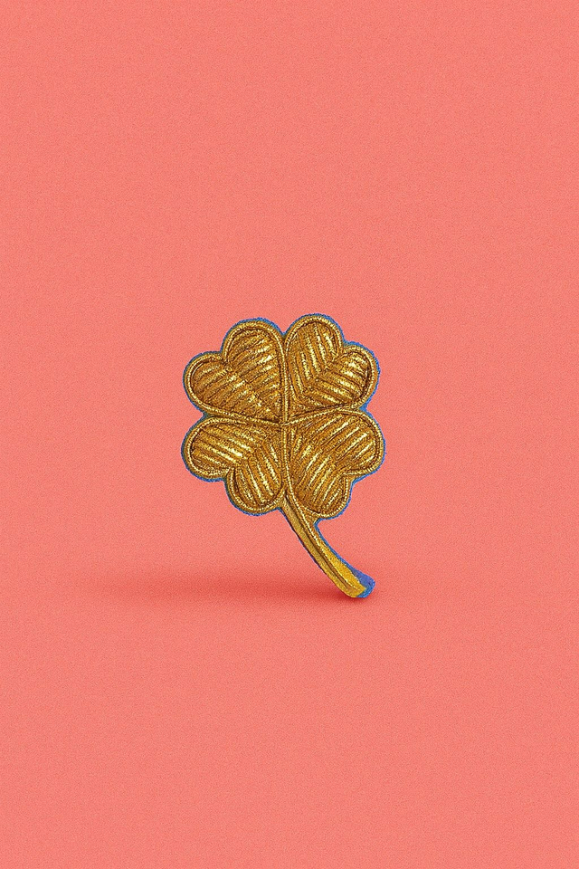 Kit DIY broche " Une chance en Or"