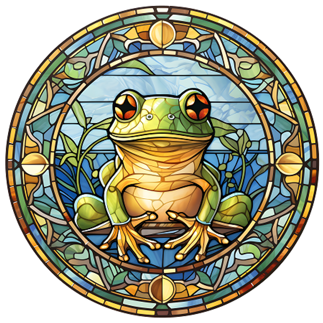 Mandala Frog Coaster