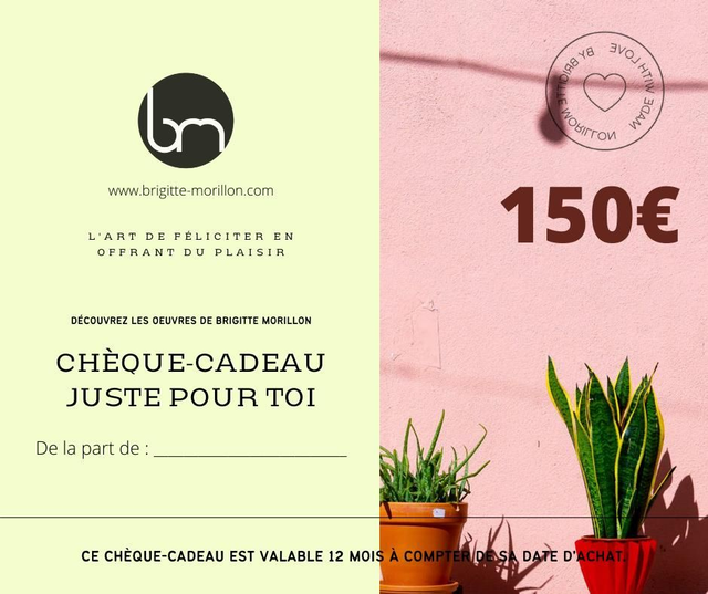 CHÈQUES-CADEAU À OFFRIR -150€