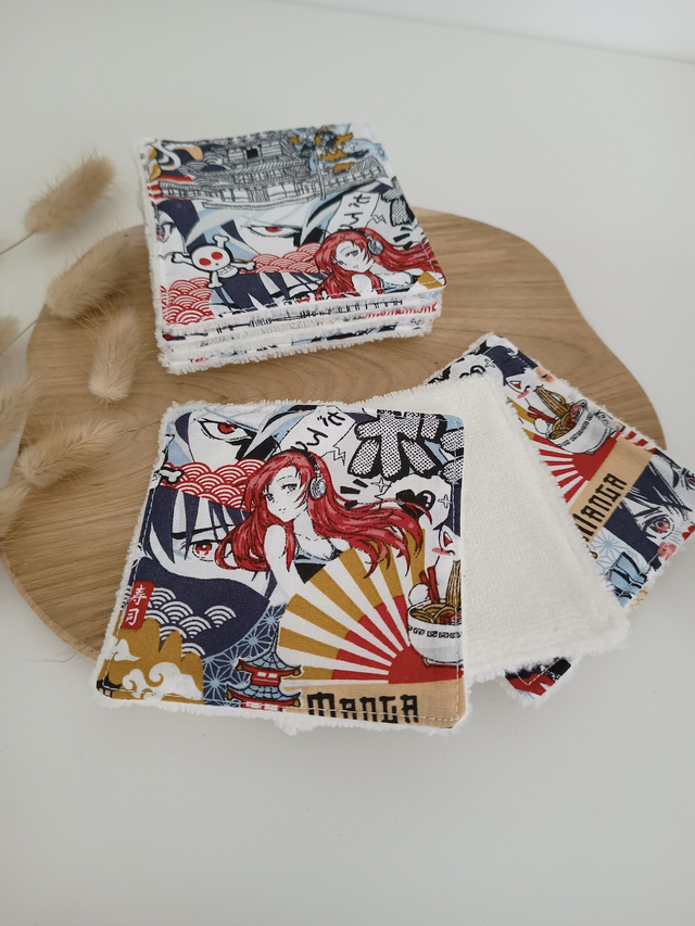 Pack de 5 cotons lavables démaquillants  