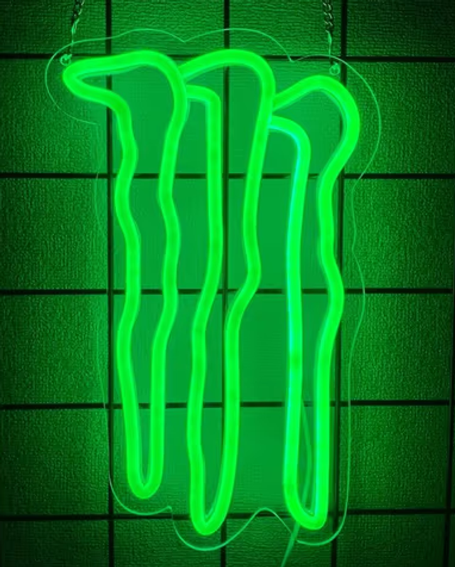 Neon LED bord Monster Energy groen (30x19cm)